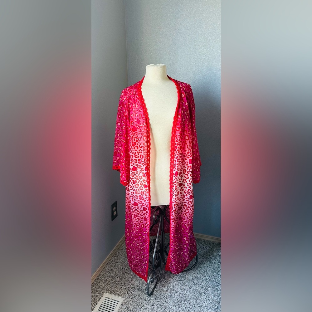 Wild hearts Chloe Kimono leopard print sz L